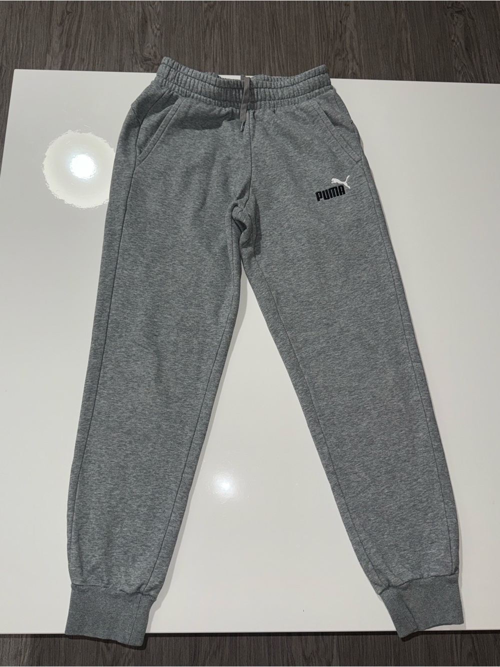 PUMA SE WAY 1 GREY SWEAT JOGGERS SZ SMALL